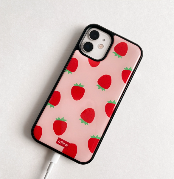 [ofmoi] Strawberry Epoxy Phone Case