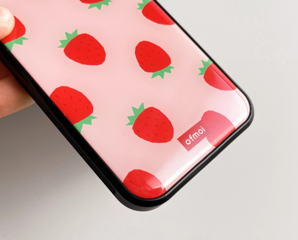 [ofmoi] Strawberry Epoxy Phone Case