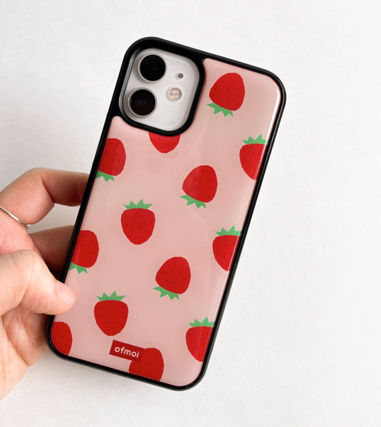 [ofmoi] Strawberry Epoxy Phone Case