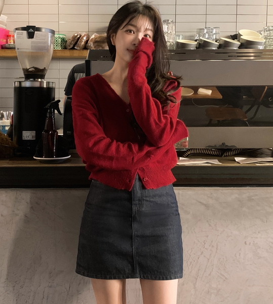 [SLOWAND] Melo Soft Fit V Cardigan