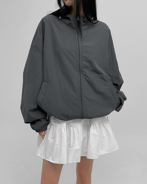 [BLACKUP] Two Way Hoodie Wind Breaker