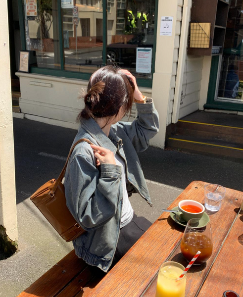 [98°C] Vintage Denim Blouson Jacket