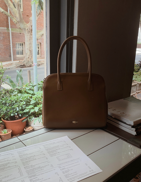 [SLOWAND] # LENTO Classic Leather Tote Bag