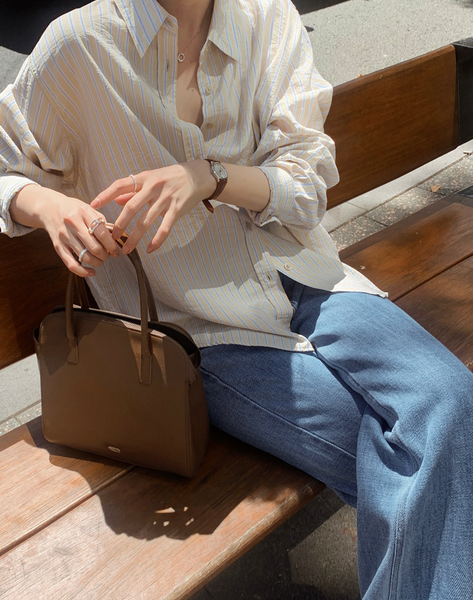 [SLOWAND] # LENTO Classic Leather Tote Bag