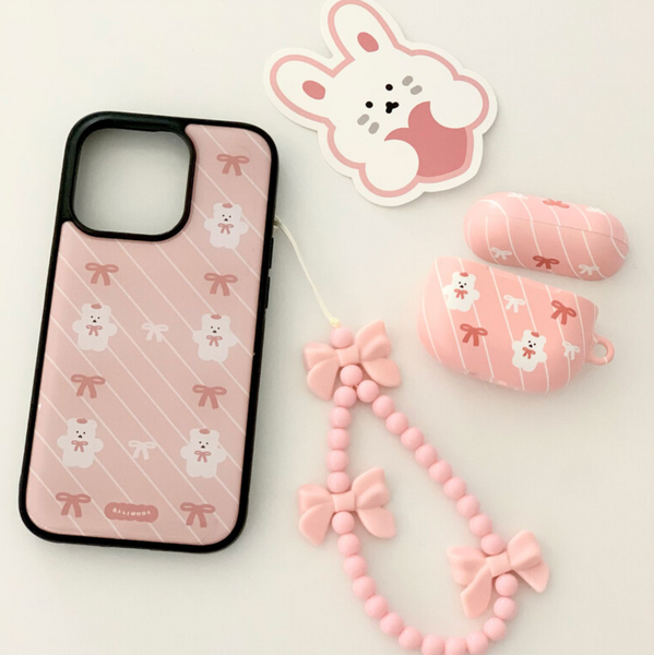 [chanibear] Ribbon Bear Phone Case