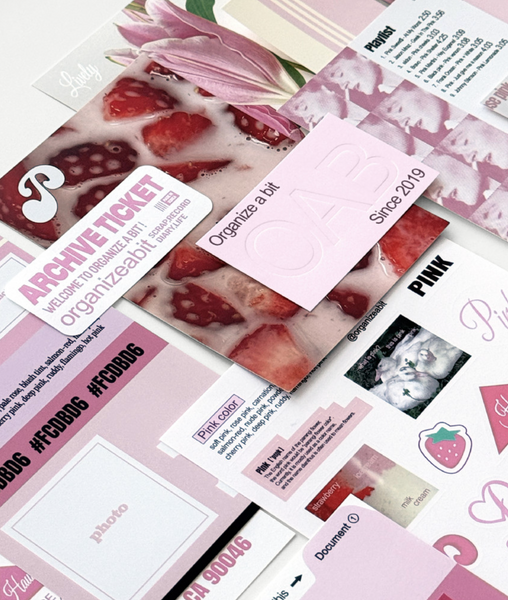 [oab studio] Tone Pack Pink Sticker Pack