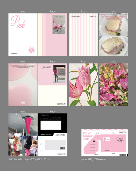 [oab studio] Tone Pack Pink Sticker Pack