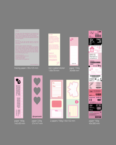 [oab studio] Tone Pack Pink Sticker Pack