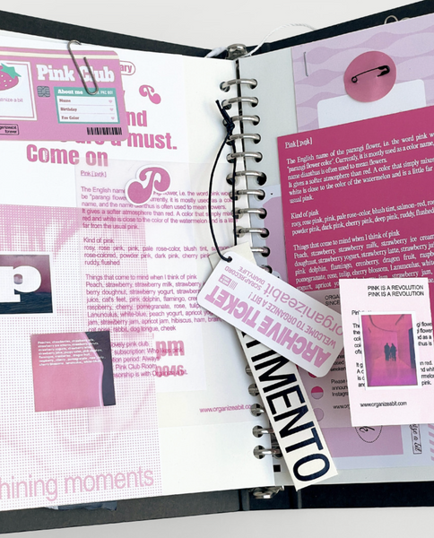 [oab studio] Tone Pack Pink Sticker Pack