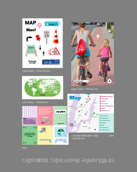 [oab studio] Map Sticker Pack