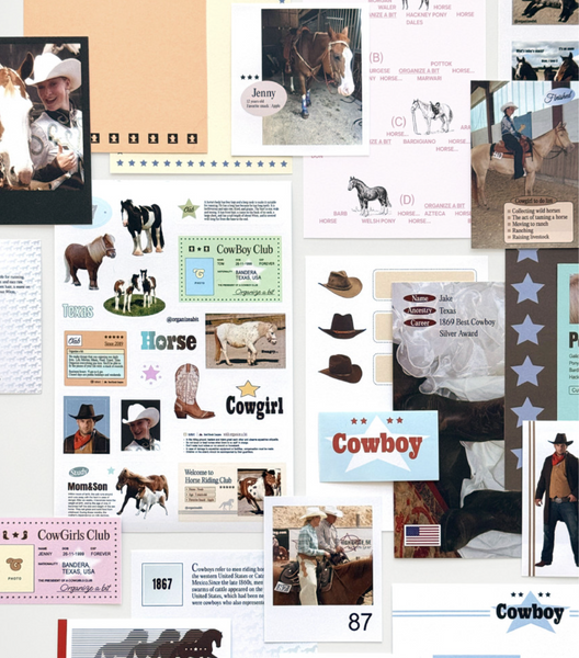 [oab studio] Cowboy Sticker Pack