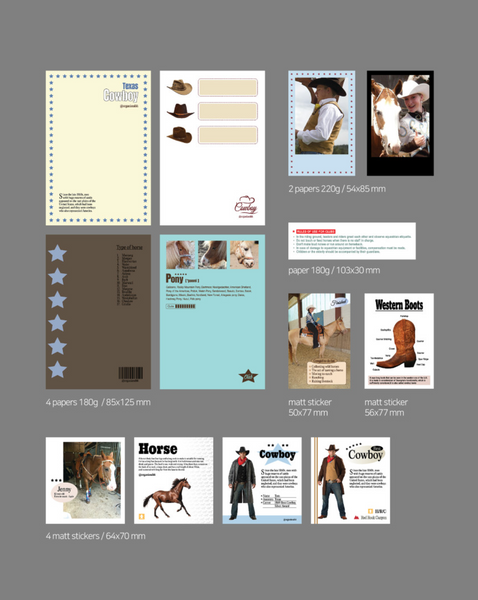 [oab studio] Cowboy Sticker Pack