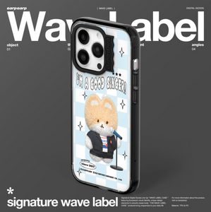 [earp earp] Wave Label Good Singer Clear Phone Case / MagSafe Phone Case