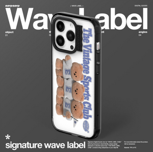 [earp earp] Wave Label Sports Club Clear Phone Case / MagSafe Phone Case