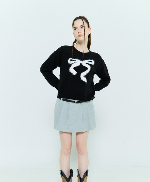 [LARTIGENT] L6 RIBBON MIX KNIT(BLACK)