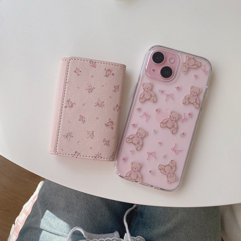 [Romantic Mood] Flower Clear Hard Phone Case