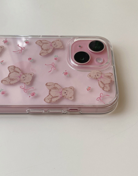 [Romantic Mood] Flower Clear Hard Phone Case