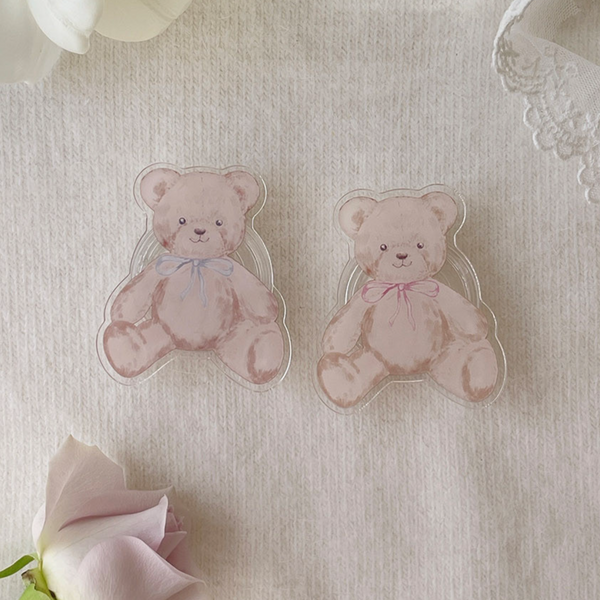 [Romantic Mood] Bear Acrylic Smart Tok (MagSafe)