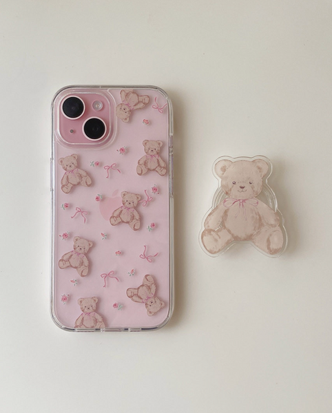 [Romantic Mood] Bear Acrylic Smart Tok (MagSafe)
