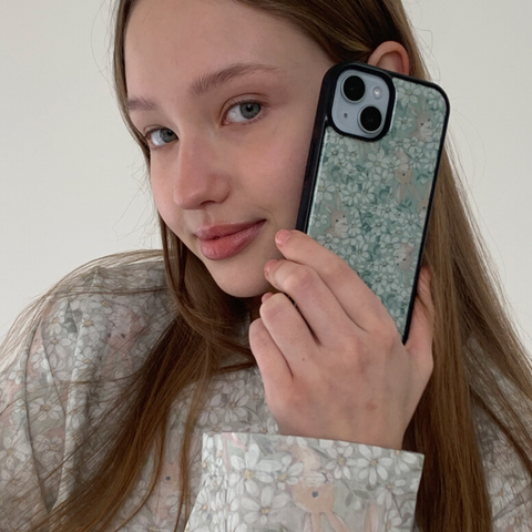 [muse mood] Daisy Rabbit Epoxy Phone Case