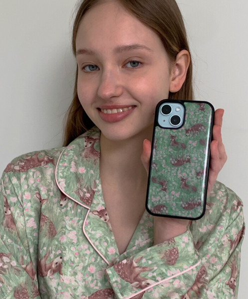 [muse mood] Deer Forest Epoxy Phone Case