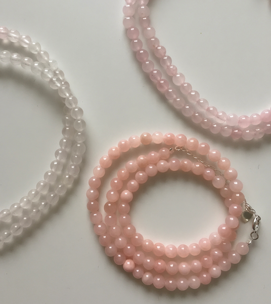 [moat] Pink Ball Necklace (silver925)