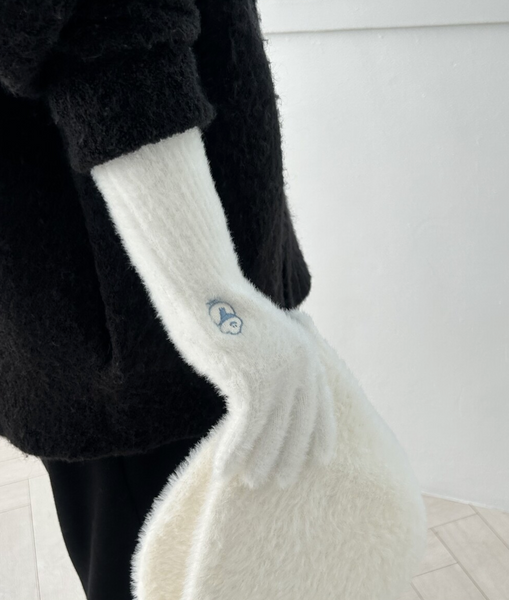 [skyfolio] Cloud Fluffy Knit Gloves