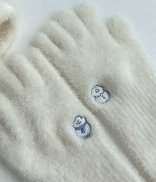 [skyfolio] Cloud Fluffy Knit Gloves