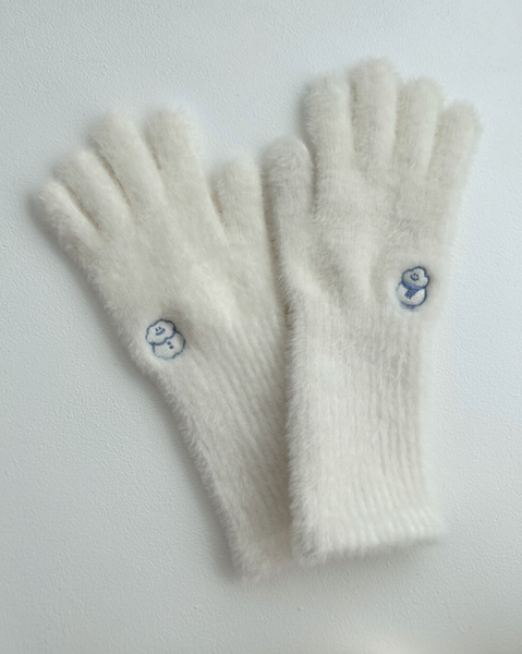 [skyfolio] Cloud Fluffy Knit Gloves