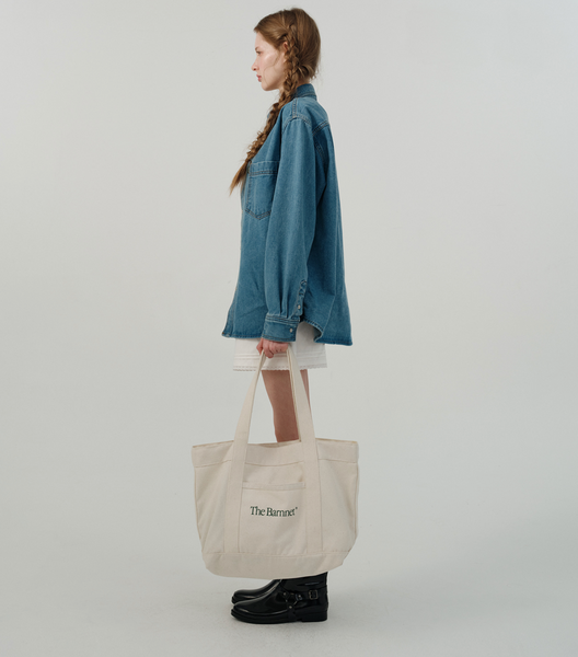 [the Barnnet] Ivory Canvas Gardening Tote Bag (PRE-ORDER)
