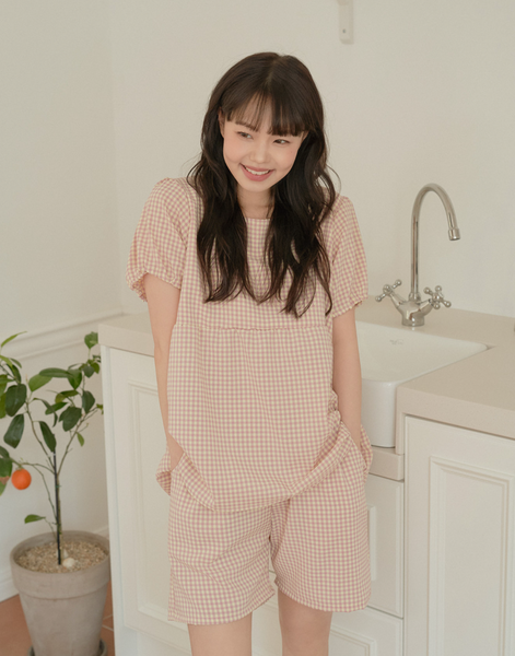 [Juuneedu] Scent Check Pyjama Set