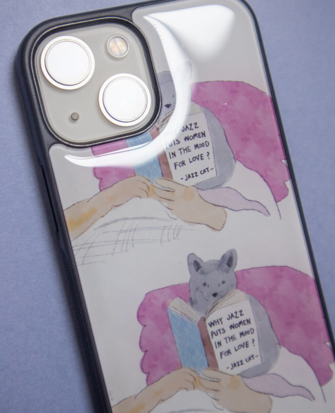 [JAZZ OR NOT] Thinking Cat Phone Case (4Types)