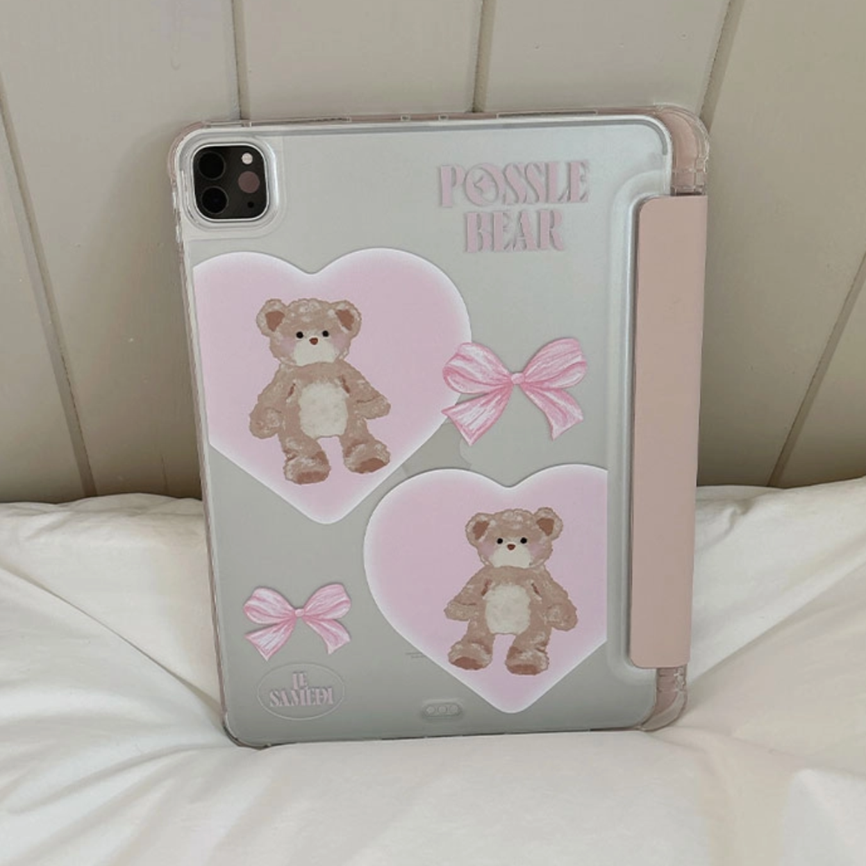 [LE SAMEDI] Love & Possle Bear Ipad Case