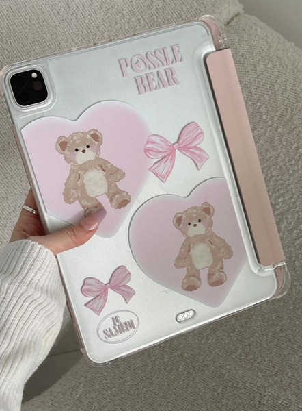 [LE SAMEDI] Love & Possle Bear Ipad Case