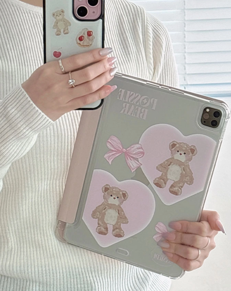 [LE SAMEDI] Love & Possle Bear Ipad Case