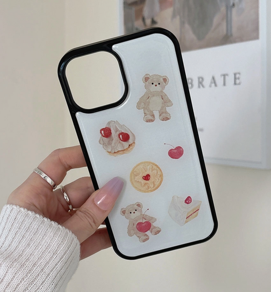 [LE SAMEDI] Bear & Dessert Epoxy Phone Case