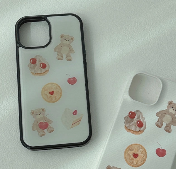 [LE SAMEDI] Bear & Dessert Epoxy Phone Case