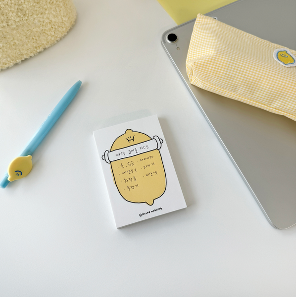 [second morning] Lemoni Dough Memopad