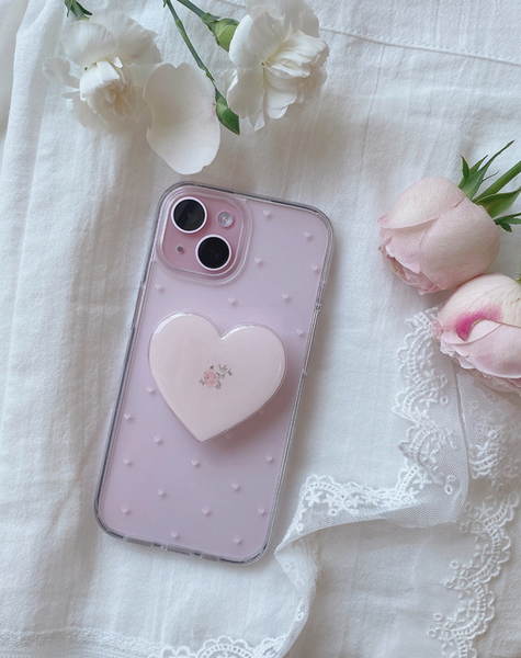 [Romantic Mood] Heart Clear Phone Case /MagSafe Phone Case