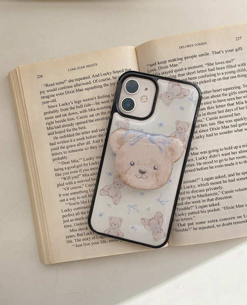 [Romantic Mood] Flower Bear Epoxy Phone Case