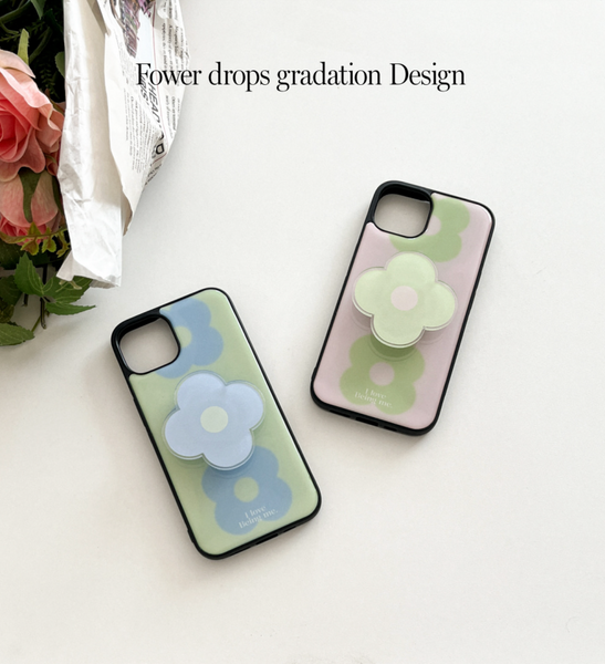 [Mademoment] Flower Drops Gradation Epoxy Phone Case