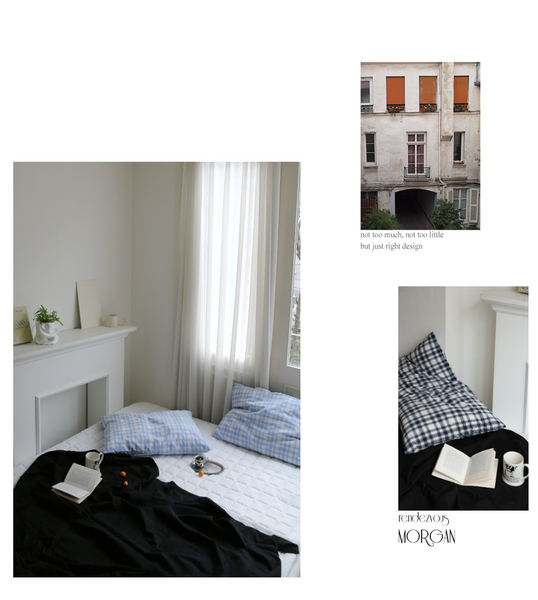 [MAISON DE ROOM ROOM] Rendezvous Morgan Check Pillow Cover