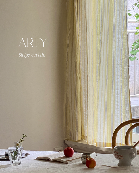 [MAISON DE ROOM ROOM] Arty Stripe Curtain