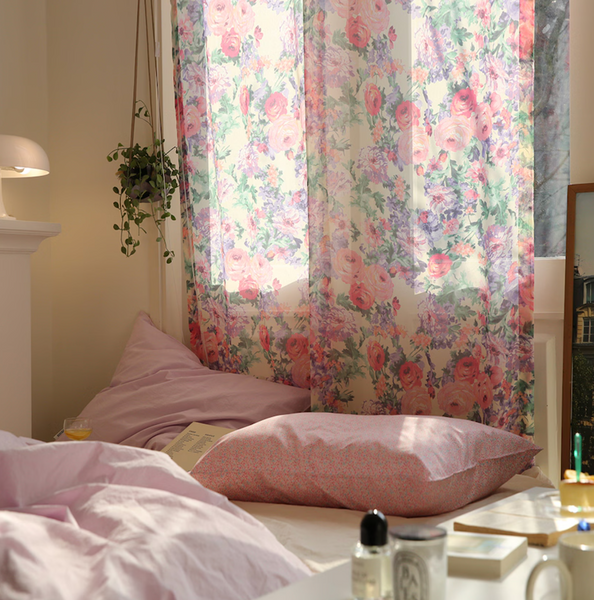 [MAISON DE ROOM ROOM] Ranunculus Chiffon Curtain