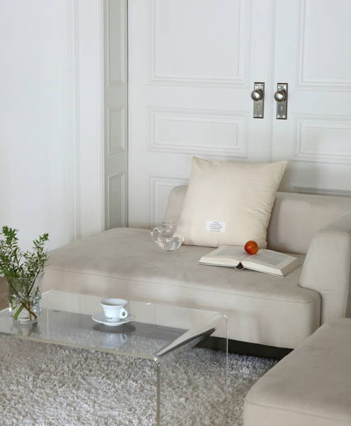 [MAISON DE ROOM ROOM] Smooth Solid Cushion Cover