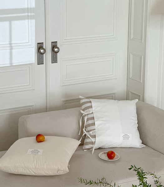 [MAISON DE ROOM ROOM] Smooth Solid Cushion Cover