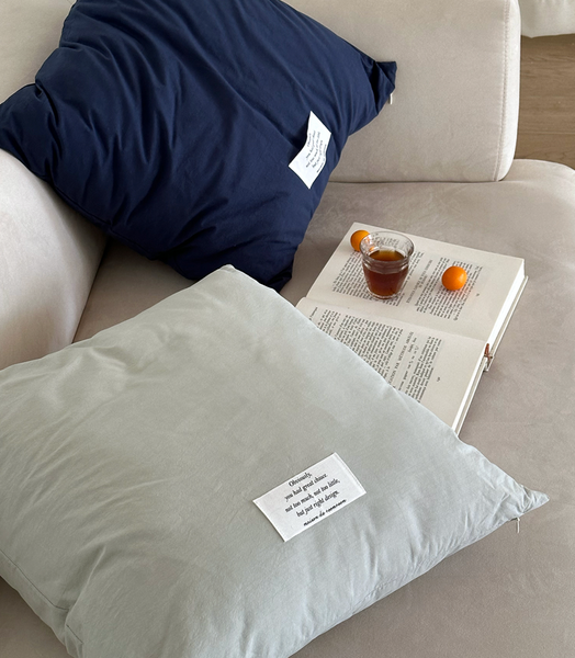 [MAISON DE ROOM ROOM] Smooth Solid Cushion Cover