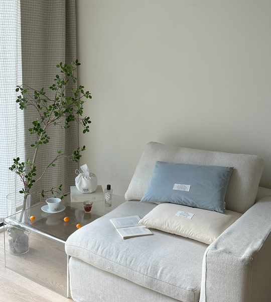 [MAISON DE ROOM ROOM] Smooth Solid Cushion Cover