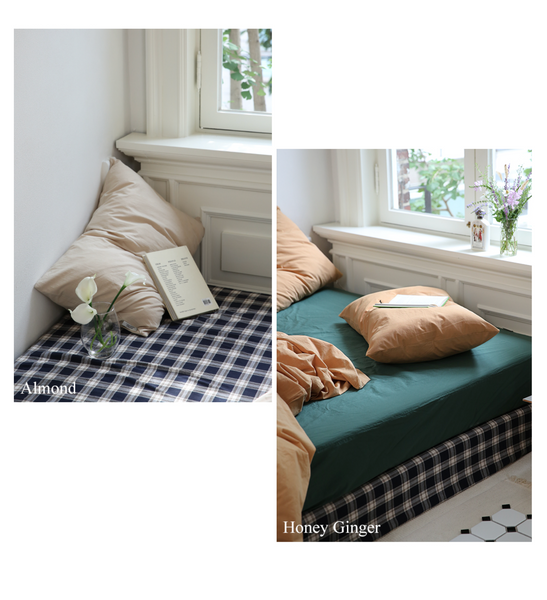 [MAISON DE ROOM ROOM] Smooth Solid Pillow Cover
