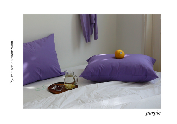 [MAISON DE ROOM ROOM] Smooth Solid Pillow Cover